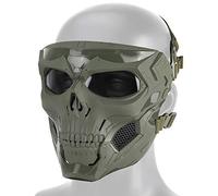 Huenco Máscaras de Calavera de Halloween Airsoft Máscaras Protectoras de Cara Completa CS War Game BB Gun Skeleton Masks Party Cosplay Mask Movie Props