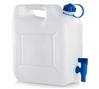 Hünersdorff 817500| Bidón para Agua | eco | garrafa plastico con grifo | 10L (máx. 12L) | grifo | blanco | salida de agua | bidón | fabricado en alemania
