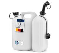 Hünersdorff Bidón doble ECO 5,5+3 L, PEAD Color natural, homologación UN, accesorios negros