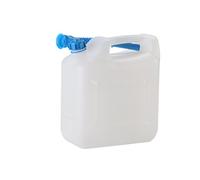 Hünersdorff Bidón para agua ECO 12 L con tubo, PEAD Natural, con accesorios azules