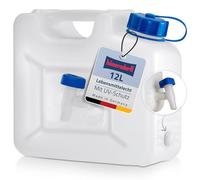 Hünersdorff Bidón para agua PROFI 12 l, PEAD Natural, con protección UV