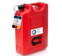 Hünersdorff Bidón para carburante PROFI (UN) 20 L Rojo, homologación UN, PEAD, accesorios negros