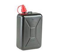 Hünersdorff Bidón para carburante STANDARD 2 L, PEAD Negro, con boquilla de salida integrada