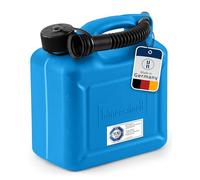 Hünersdorff Bidón para carburante STANDARD 5 L, PEAD Azul, con homologación UN y accesorios rojos
