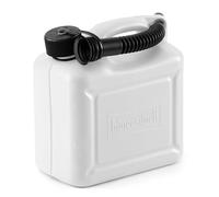 Hünersdorff Bidón para carburante STANDARD 5 L, PEAD Natural, con homologación UN y accesorios rojos