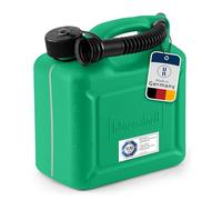 Hünersdorff Bidón para carburante STANDARD 5 L, PEAD Verde, con homologación UN y accesorios rojos
