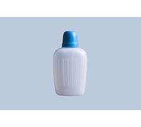 Hünersdorff - Botella para camping (polietileno de alta densidad, 1000 ml, con vaso azul) Botella agua con taza
