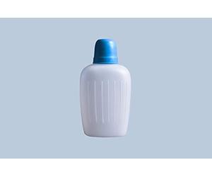 Hünersdorff - Botella para camping (polietileno de alta densidad, 1000 ml, con vaso azul) Botella agua con taza