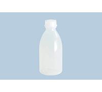 hünersdorff Botellas de plástico para rellenar con tapón de rosca de polietileno de baja densidad (irrompibles y aptas para alimentos), 500 ml, transparentes