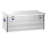 Hünersdorff - Caja de aluminio profesional de 140 litros, impermeable, con junta de goma, ligera, estable, asas plegables, preparación para cerraduras, color plateado