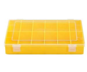 Hünersdorff Caja de surtido PS CLASSIC, 12 compartimentos 225x335x55 mm, amarillo