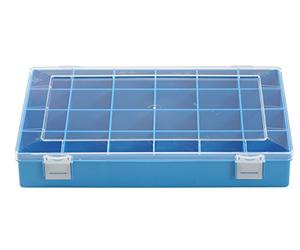 Hünersdorff Caja de surtido PS CLASSIC, 24 compartimentos 225x335x55 mm, azul