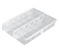 Hünersdorff Caja de surtido PS MINI, 12 compartimentos 120x210x36 mm, transparente