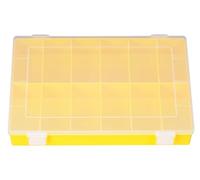 huenersdorff 611800 PP-Classic 12 Compartments Assortment Box - Yellow 12 Compar