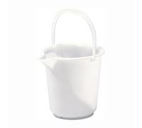 Hünersdorff Cubo industrial 10,5 L, redondo, con pico color natural, PEAD