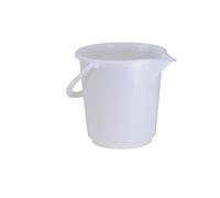 Hünersdorff Cubo industrial 17 L, redondo, con pico color natural, PEAD