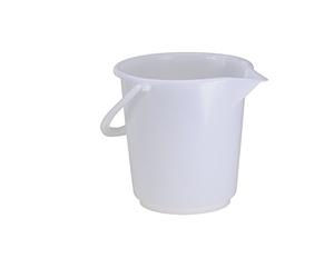 Hünersdorff Cubo industrial 17 L, redondo, con pico color natural, PEAD