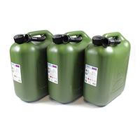 Hünersdorff - Juego de 3 bidones de gasolina, 20 L, autorización de las Naciones Unidas para diésel y gasolina E85