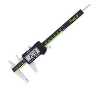 Huepar Calibre Digital 150mm/6Inch Pie de Rey Acero Inoxitable Calibrador Electrónico Fracciones/Inch/Metrico Calibrador con pantalla LCD Para Medir de Diámetro Interior/Exterior/Profundidad/Escalera