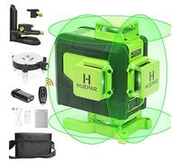Huepar Control Remoto Auto-Nivelado 16 Líneas Verde Rayo 4D Cruz Tiled Piso Láser Herramienta Nivel Horizontal Vertical, Fijador Magnético, Batería Li-Ion Ajustable 904DG