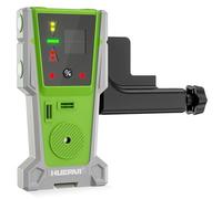 Huepar Detector láser LR-8RG para nivelación láser, receptor láser digital para haz verde y rojo, pantalla LED de doble cara e imán, lámpara doble y zumbador de 90 dB