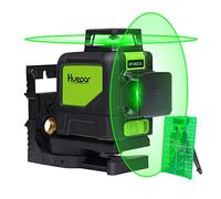 Huepar Nivel Laser Autonivelante 360 grados, 12 Líneas Cruzada con Función de Autonivelación y Pulso, 3D Nivelador Láser 30M-902CG