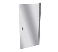HÜPPE Design puerta batiente pura de 4 esquinas, a medida, bisagras izquierda y derecha, 8P0680092380, Cabinas de ducha: Color de perfil plata cristal de alto brillo ESG cristal de espejo
