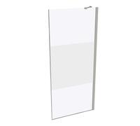HÜPPE Design pure panel lateral, independiente, barra de estabilización, cristal de seguridad templado 6mm, anchura 900mm, altura 2000mm, tope izquierdo y derecho, 8P1102087373, Cabinas de ducha: Colo