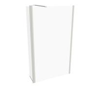 HÜPPE Design pure panel lateral, independiente, con segmento móvil, anchura 1200mm, altura 2000mm, tope izquierdo y derecho, 8P1207182322, Cabinas de ducha: Color del perfil Edición Blanca ESG cristal