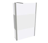 HÜPPE Design pure panel lateral, independiente, con segmento móvil, anchura 1200mm, altura 2000mm, tope izquierdo y derecho, 8P1207087375, Cabinas de ducha: Color de perfil plata mate ESG Privatima co
