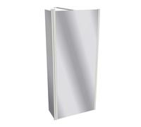 HÜPPE Design pure panel lateral, independiente, con segmento móvil, anchura 900mm, altura 2000mm, tope izquierdo y derecho, 8P1205182380, Cabinas de ducha: Color del perfil Edición en blanco Cristal E