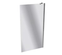HÜPPE Design pure panel lateral para la puerta basculante Parada izquierda y derecha para el plato de ducha, 8P1009092381, Cabinas de ducha: Color de perfil plata cristal de alto brillo ESG cristal de