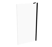 HÜPPE Design pure panel lateral para la puerta basculante Parada izquierda y derecha para el plato de ducha, 8P1009123322, Cabinas de ducha: Color de perfil Vidrio Black Edition ESG transparente con A