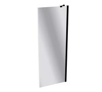 HÜPPE Design pure panel lateral para la puerta basculante Parada izquierda y derecha para el plato de ducha, 8P1015123380, Cabinas de ducha: Color de perfil Vidrio Black Edition Vidrio espejo ESG