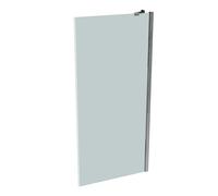 HÜPPE Design pure panel lateral para la puerta basculante Parada izquierda y derecha para el plato de ducha, 8P1008092315, Cabinas de ducha: Color del perfil plata brillo intenso Vidrio ESG Sand Plus