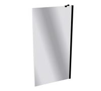HÜPPE Design pure panel lateral para la puerta basculante Parada izquierda y derecha para el plato de ducha, 8P1009123380, Cabinas de ducha: Color de perfil Vidrio Black Edition Vidrio espejo ESG