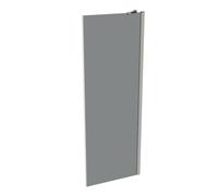 HÜPPE Design pure panel lateral para la puerta batiente Ancho: 70cm tope izquierdo y derecho para el plato de ducha, 8P1001087301, Cabinas de ducha: Color del perfil plata mate Vidrio ESG gris
