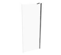 HÜPPE Design pure panel lateral para la puerta batiente Ancho: 80cm tope a la izquierda y derecha para el plato de ducha, 8P1003092322, Cabinas de ducha: Color de perfil plata alto brillo ESG clear co