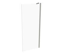 HÜPPE Design pure panel lateral para la puerta batiente Ancho: 80cm tope a la izquierda y derecha para el plato de ducha, 8P1003087321, Cabinas de ducha: Color de perfil plata mate ESG clear