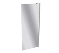 HÜPPE Design pure panel lateral para la puerta batiente Ancho: 80cm tope a la izquierda y derecha para el plato de ducha, 8P1003087381, Cabinas de ducha: perfil de color plata mate ESG espejo con ANTI