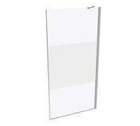 HÜPPE Design pure panel lateral, simple, barra de estabilización, cristal de seguridad templado 6mm, anchura 1000mm, altura 2000mm, tope izquierda&derecha, 8P1103087373, Cabinas de ducha: Color de per