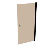 HÜPPE Design pure puerta batiente anchura: 100 cm de parada a la izquierda y derecha para el plato de ducha, 8P0606123378, Cabinas de ducha: Color del perfil Black Edition Cristal ESG Bronce con ANTI-