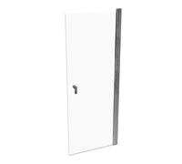 HÜPPE Design pure puerta batiente anchura: 80cm parada a la izquierda y derecha para el plato de ducha, 8P0604092322, Cabinas de ducha: Color de perfil plata alto brillo ESG clear con ANTI-PLAQUE