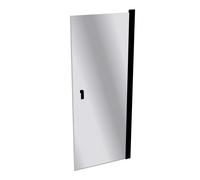 HÜPPE Design pure puerta batiente anchura: 80cm parada a la izquierda y derecha para el plato de ducha, 8P0601123381, Cabinas de ducha: Color de perfil Vidrio Black Edition Vidrio espejo ESG con ANTI-