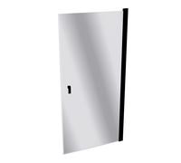 HÜPPE Design pure puerta batiente anchura: 98cm tope a la izquierda y derecha para el plato de ducha, 8P0615123380, Cabinas de ducha: Color de perfil Vidrio Black Edition Vidrio espejo ESG