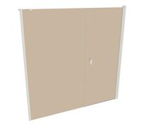 HÜPPE Design pure Puerta giratoria de 4 esquinas con lateral en hueco, a medida, anchura 160,1-230cm alto 140-200cm bisagra izquierda y derecha, 8P7282182341, Cabinas de ducha: Color del perfil Edició