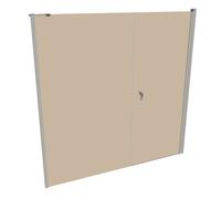 HÜPPE Design pure Puerta giratoria de 4 esquinas con lateral en hueco, a medida, anchura 160,1-230cm alto 140-200cm bisagra izquierda y derecha, 8P7282087341, Cabinas de ducha: Color del perfil plata 