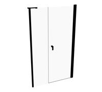 HÜPPE Design pure Puerta giratoria de 4 esquinas con lateral en hueco, a medida, anchura 70-120cm alto 140-200cm bisagra izquierda y derecha, 8P7280123322, Cabinas de ducha: Color de perfil Vidrio Bla