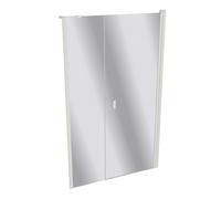 HÜPPE Design pure Puerta giratoria de 4 esquinas con lateral en hueco, a medida, anchura 70-120cm alto 140-200cm bisagra izquierda y derecha, 8P7280182380, Cabinas de ducha: Color del perfil Edición e