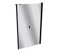 HÜPPE Design pure Puerta giratoria de 4 esquinas con lateral en hueco, a medida, anchura 70-120cm alto 140-200cm bisagra izquierda y derecha, 8P7280123381, Cabinas de ducha: Color de perfil Vidrio Bla